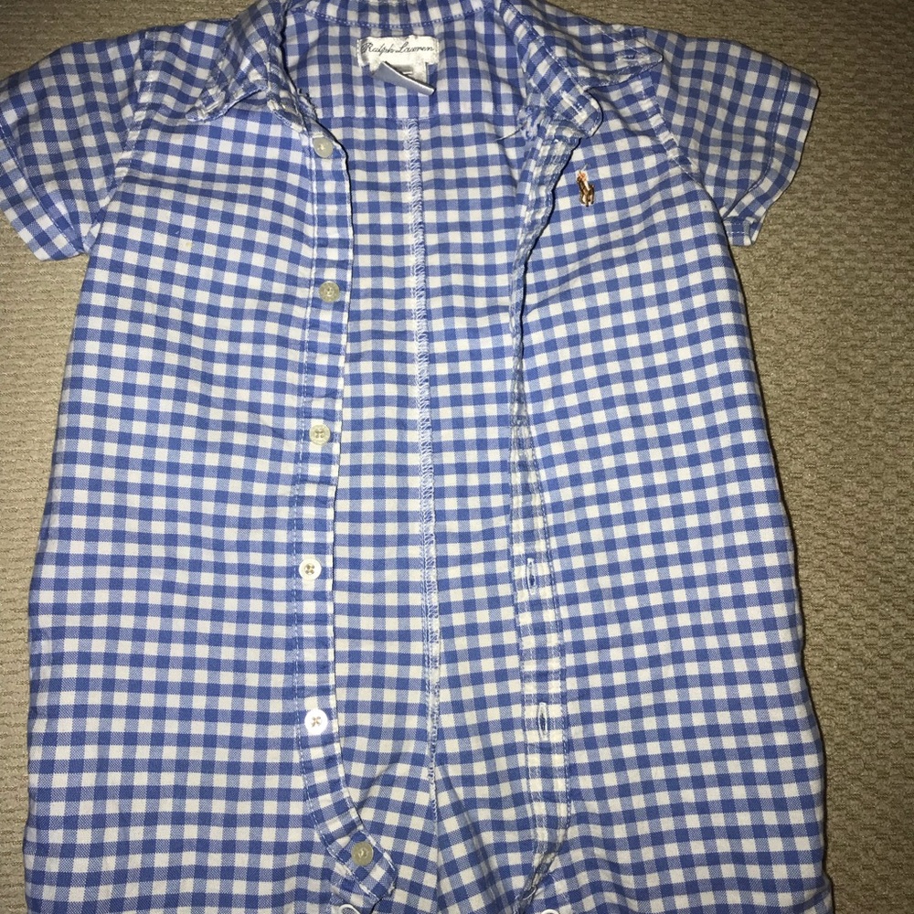 9 month Ralph Lauren romper